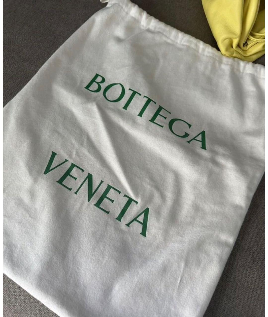 BOTTEGA VENETA Желтая кожаная сумка через плечо, фото 6