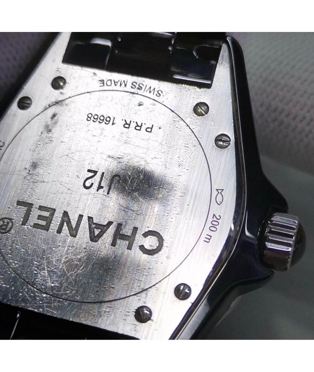 CHANEL Антрацитовые часы, фото 6