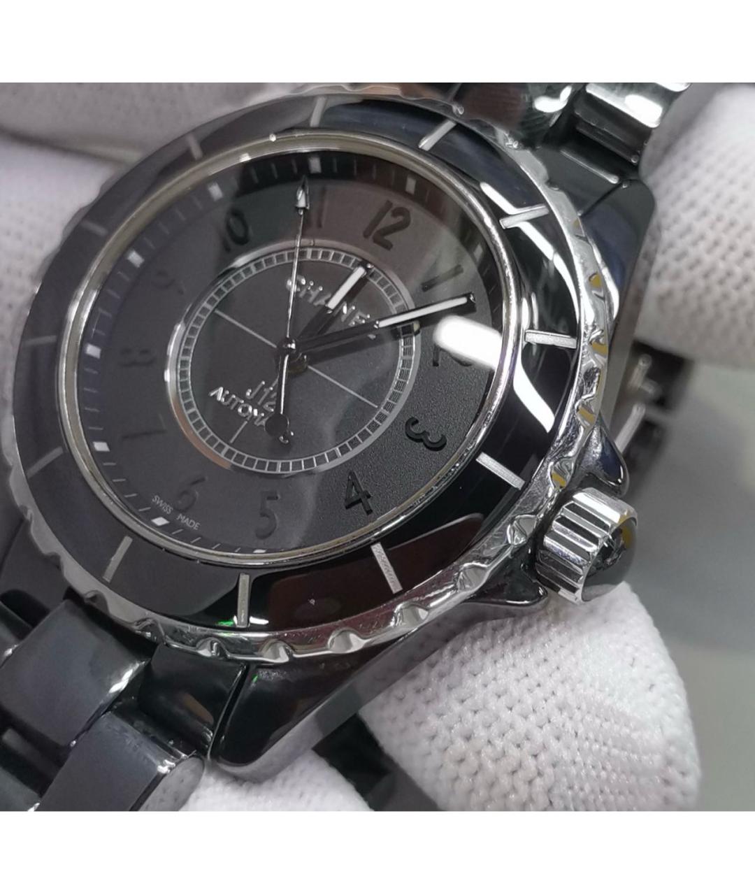 CHANEL Антрацитовые часы, фото 4