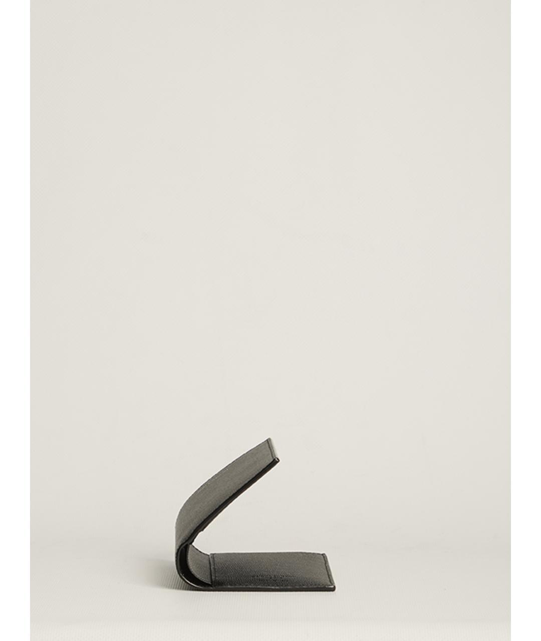 SAINT LAURENT Черный кожаный кошелек, фото 3