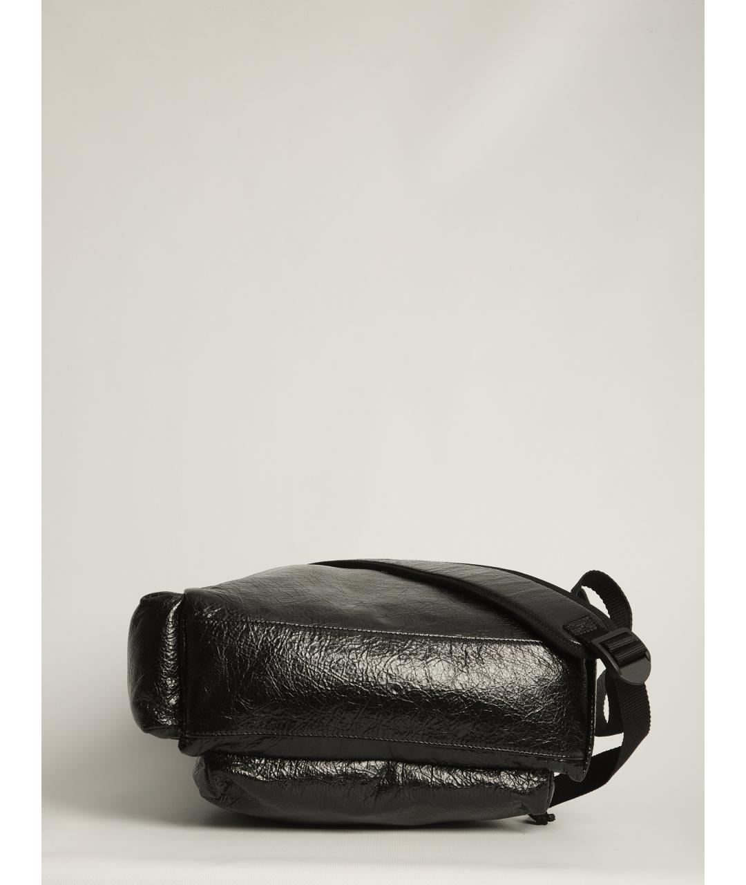 BALENCIAGA Черный кожаный рюкзак, фото 3