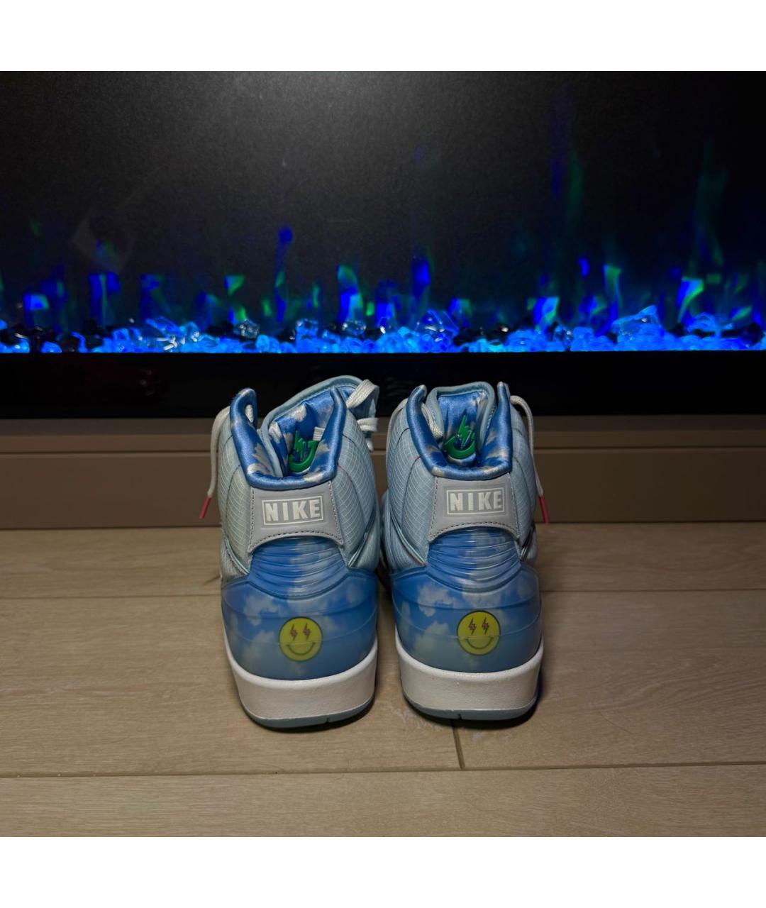 JORDAN Голубые высокие кроссовки / кеды, фото 3
