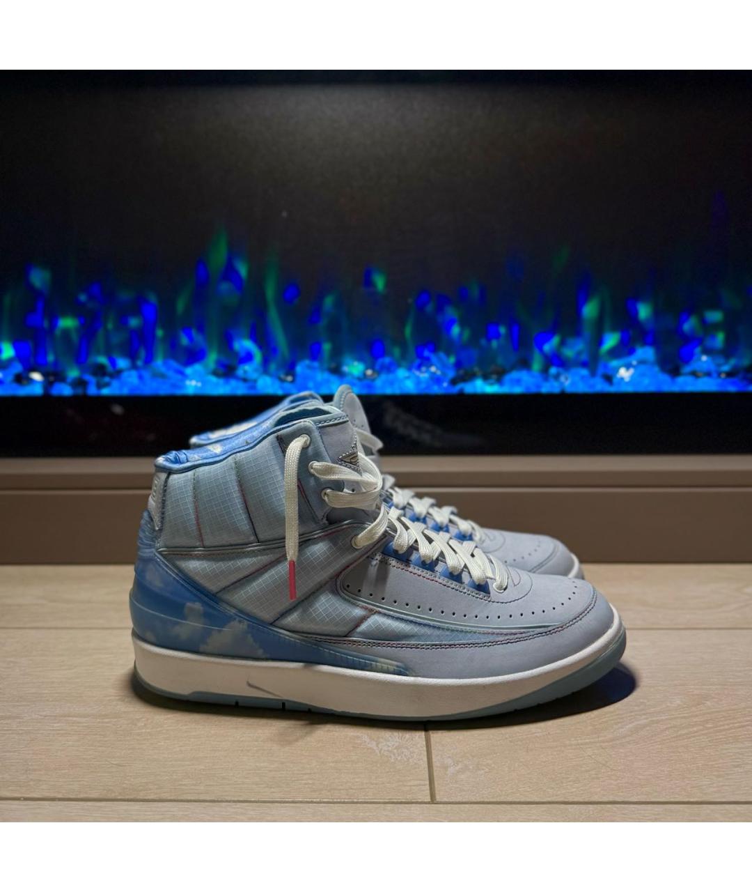 JORDAN Голубые высокие кроссовки / кеды, фото 9