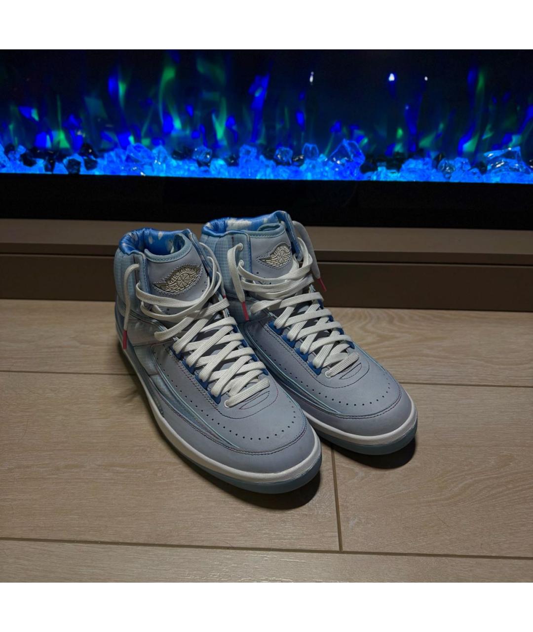 JORDAN Голубые высокие кроссовки / кеды, фото 5