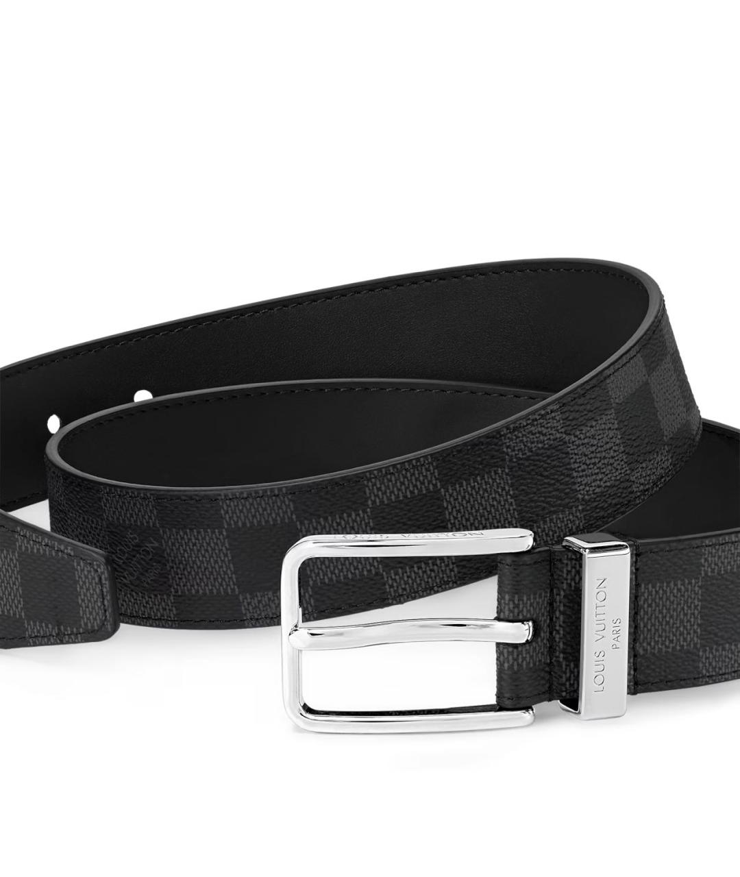 LOUIS VUITTON Черный ремень, фото 2
