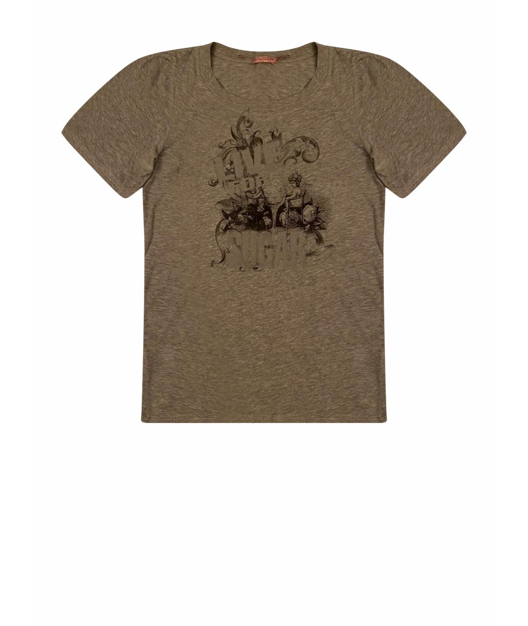 JUICY COUTURE Серая хлопковая футболка, фото 1