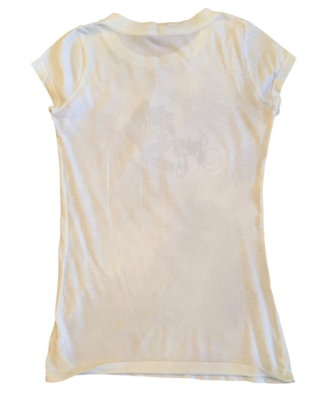 JUICY COUTURE Белая хлопковая футболка, фото 3