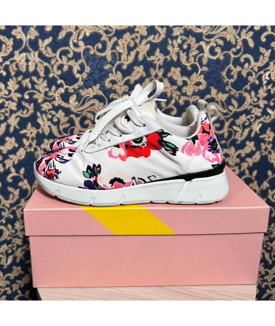 MSGM Белые текстильные кроссовки, фото 9