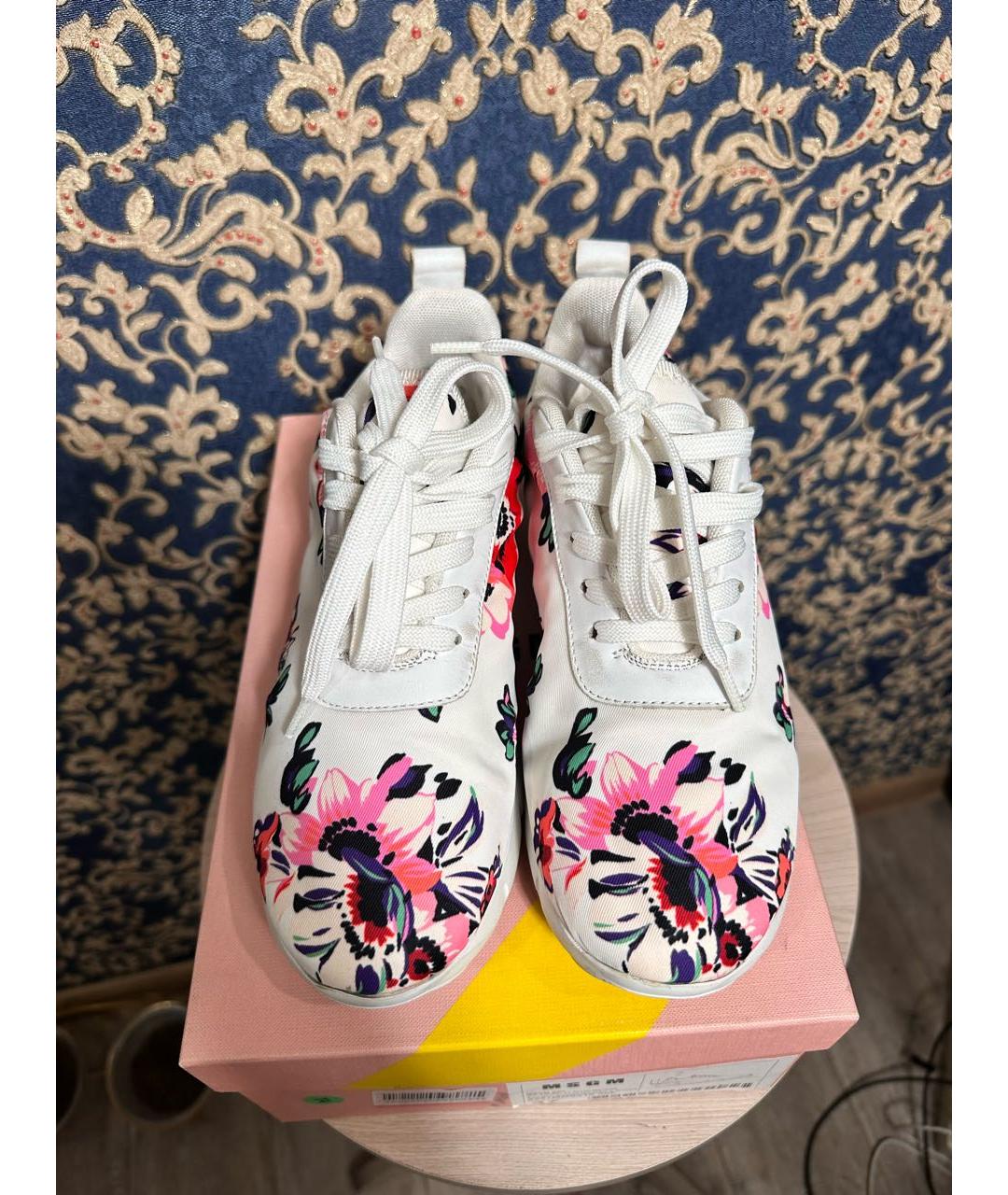 MSGM Белые текстильные кроссовки, фото 2