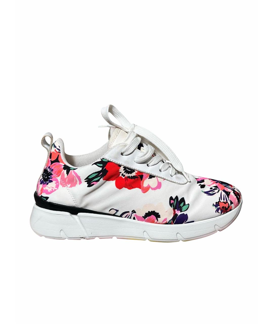 MSGM Белые текстильные кроссовки, фото 1