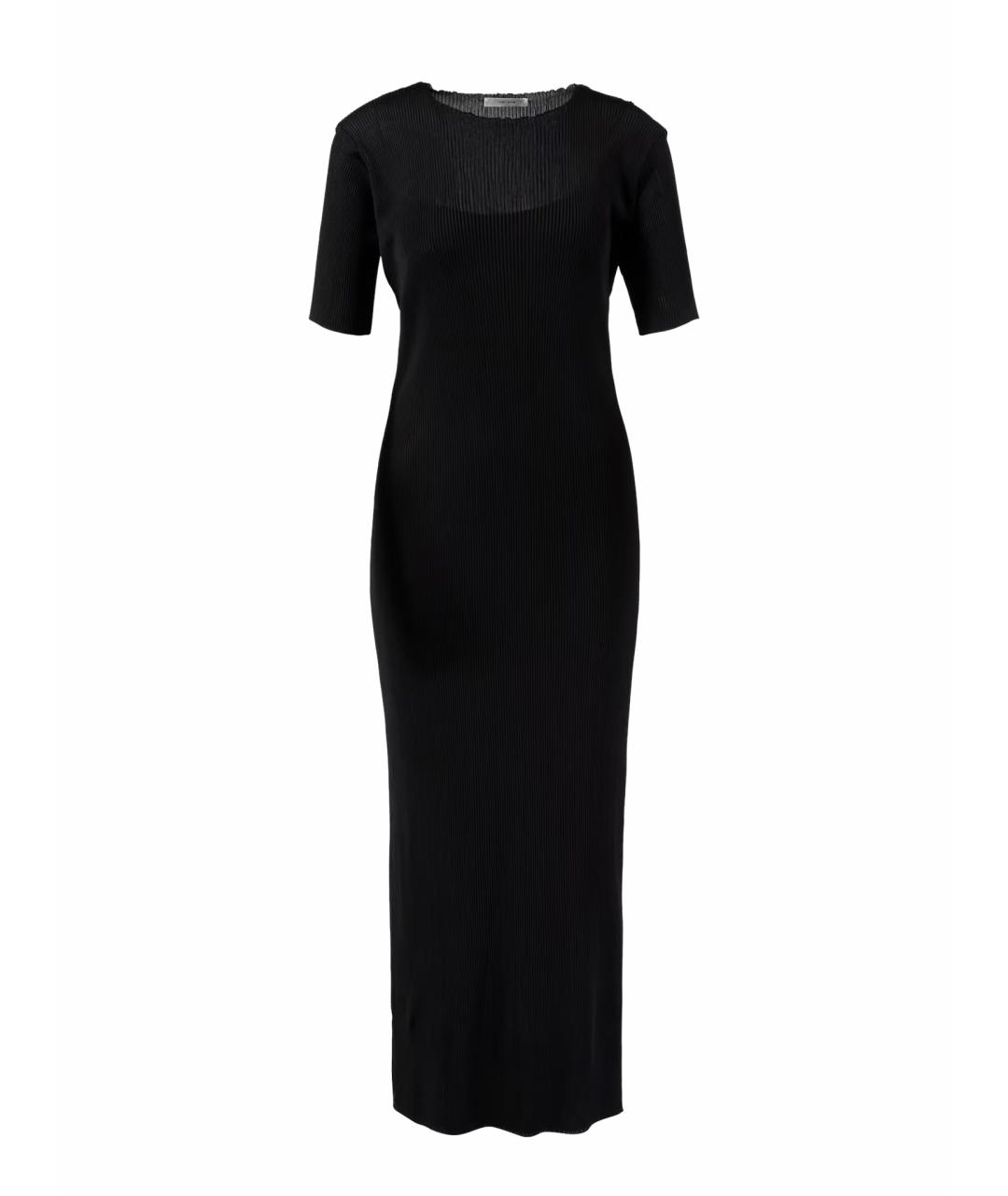 THE ROW Черное вискозное коктейльное платье, фото 1