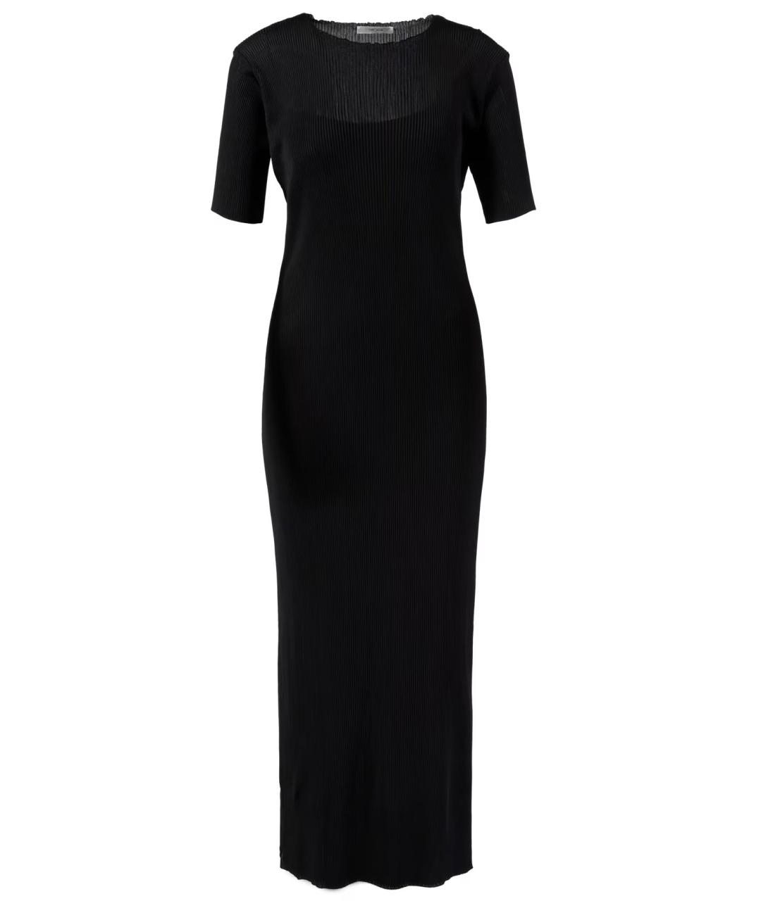 THE ROW Черное вискозное коктейльное платье, фото 5