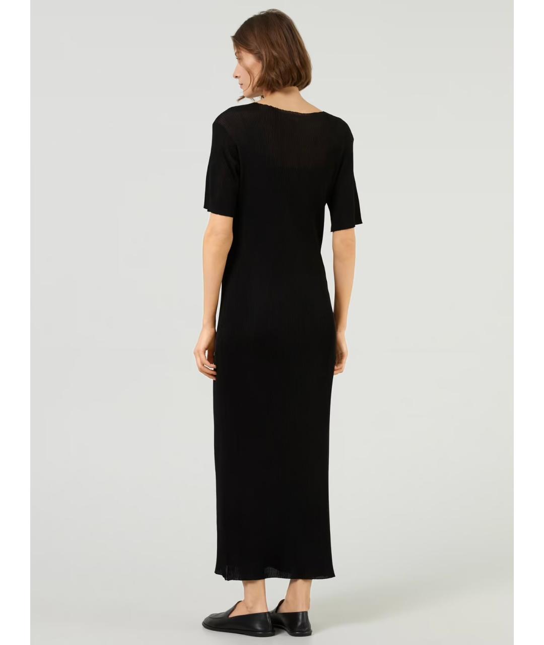 THE ROW Черное вискозное коктейльное платье, фото 4