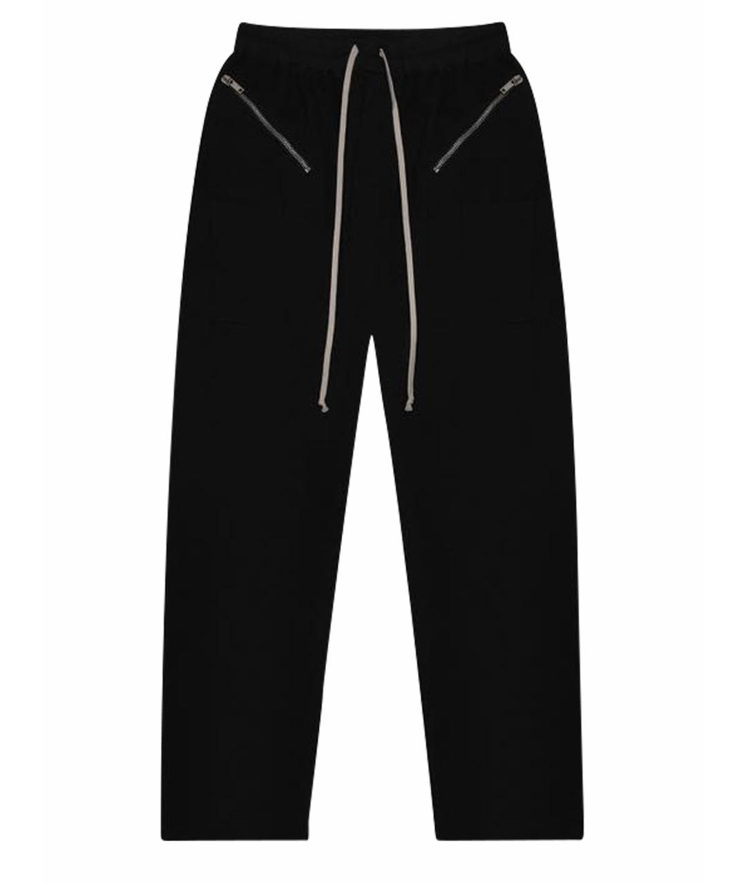 RICK OWENS DRKSHDW Черные хлопковые повседневные брюки, фото 7