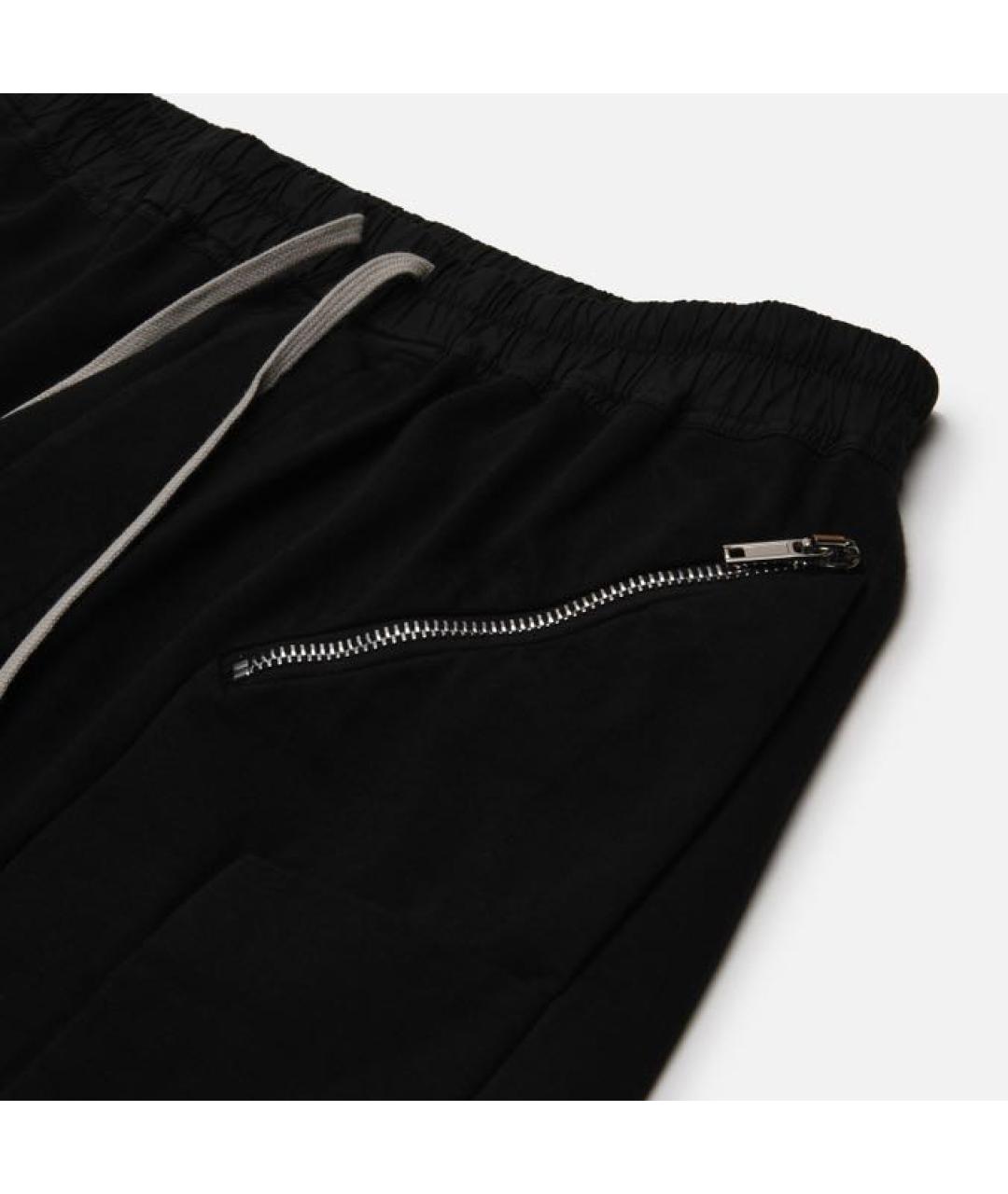 RICK OWENS DRKSHDW Черные хлопковые повседневные брюки, фото 2