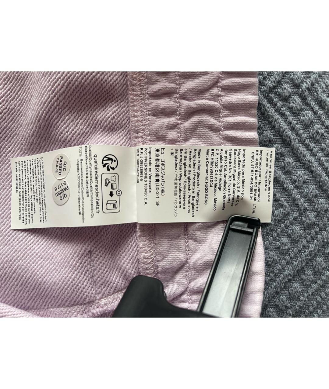 HUGO BOSS Розовые хлопковые шорты, фото 7