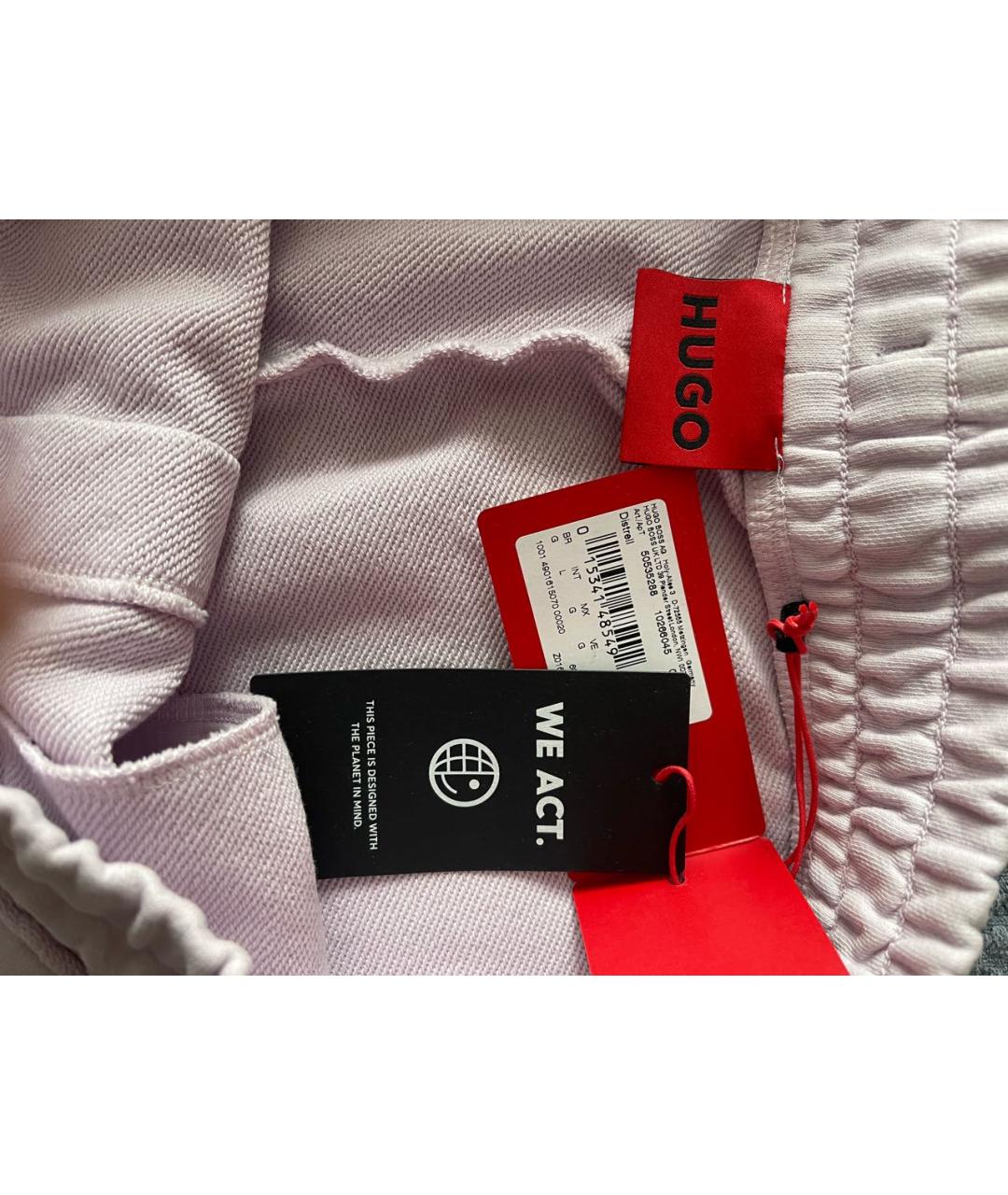 HUGO BOSS Розовые хлопковые шорты, фото 5