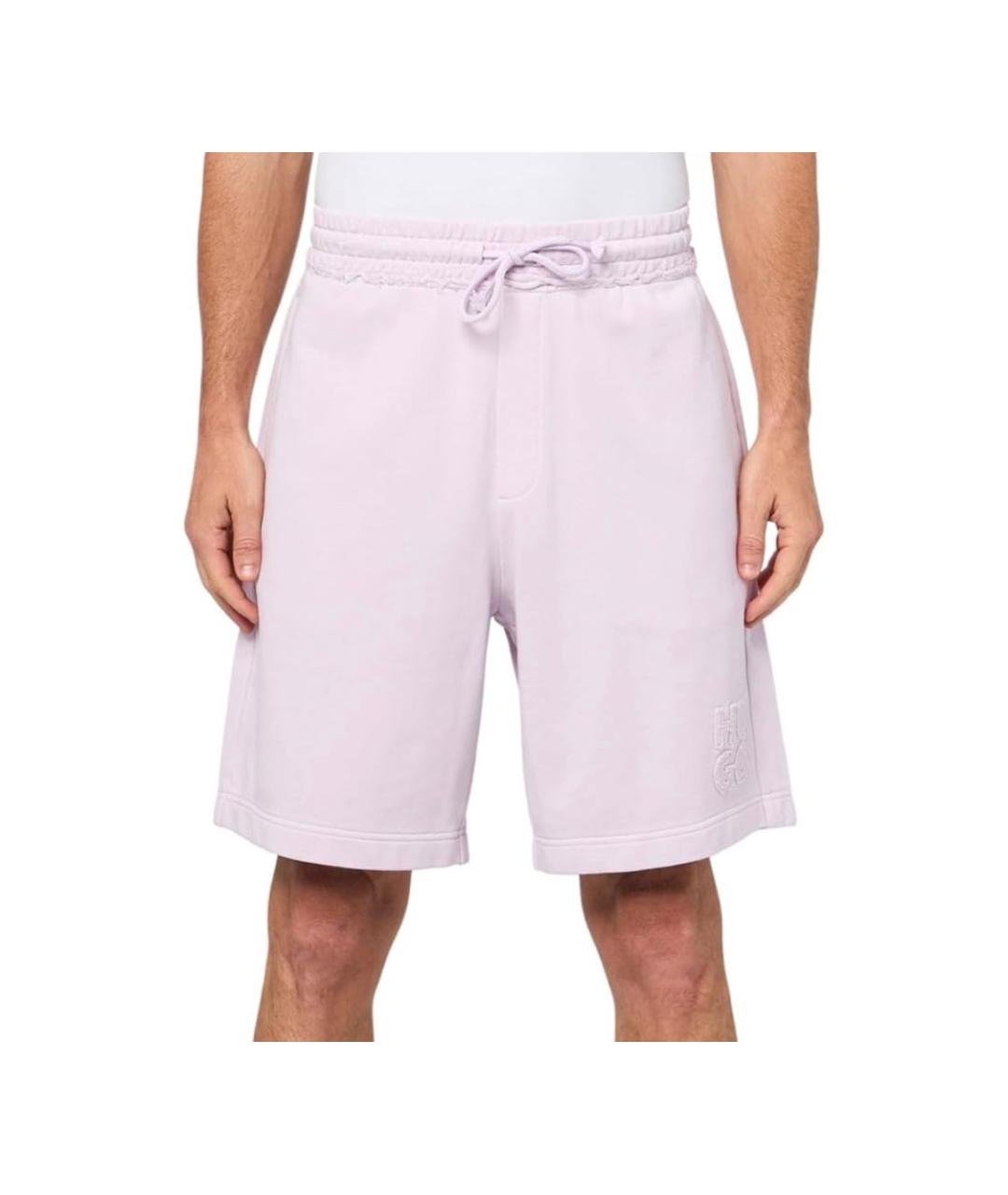 HUGO BOSS Розовые хлопковые шорты, фото 8
