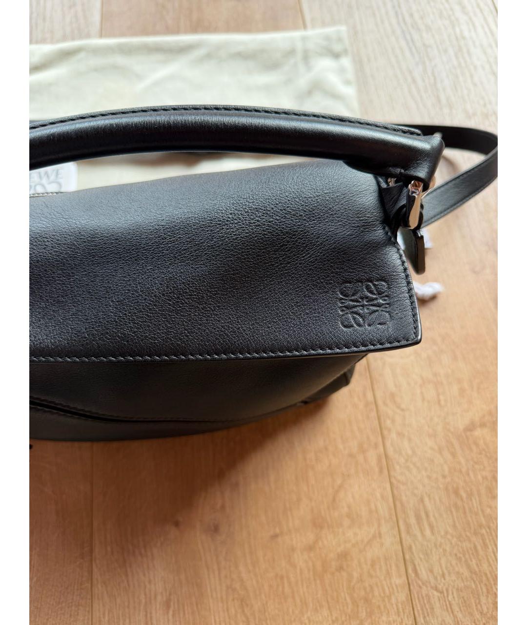 LOEWE Черная кожаная сумка через плечо, фото 6