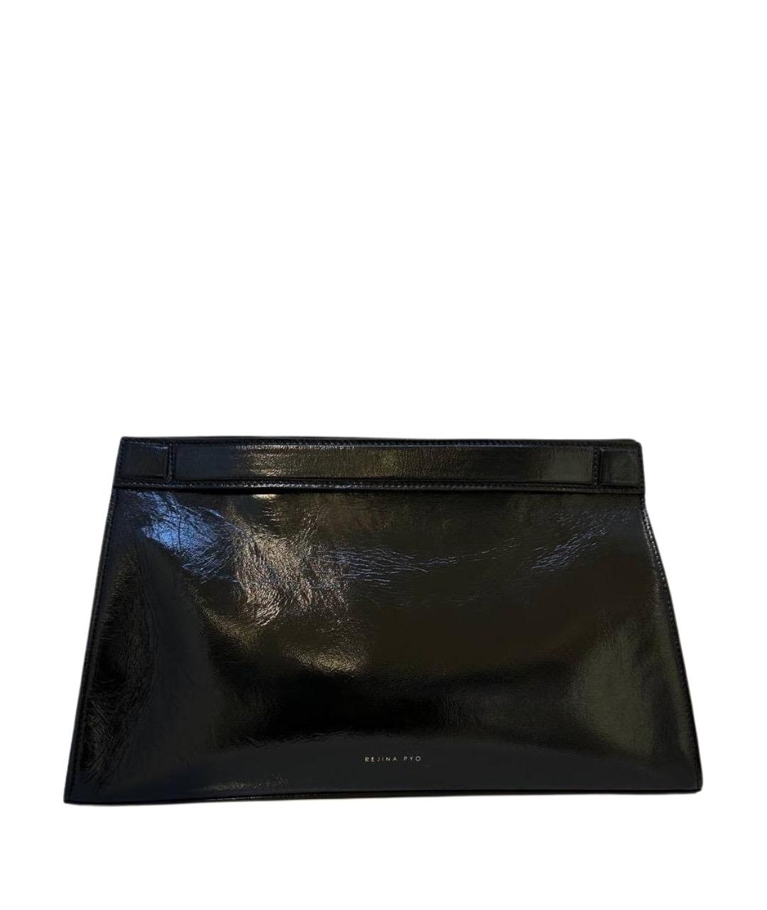 REJINA PYO Черная кожаная сумка через плечо, фото 1