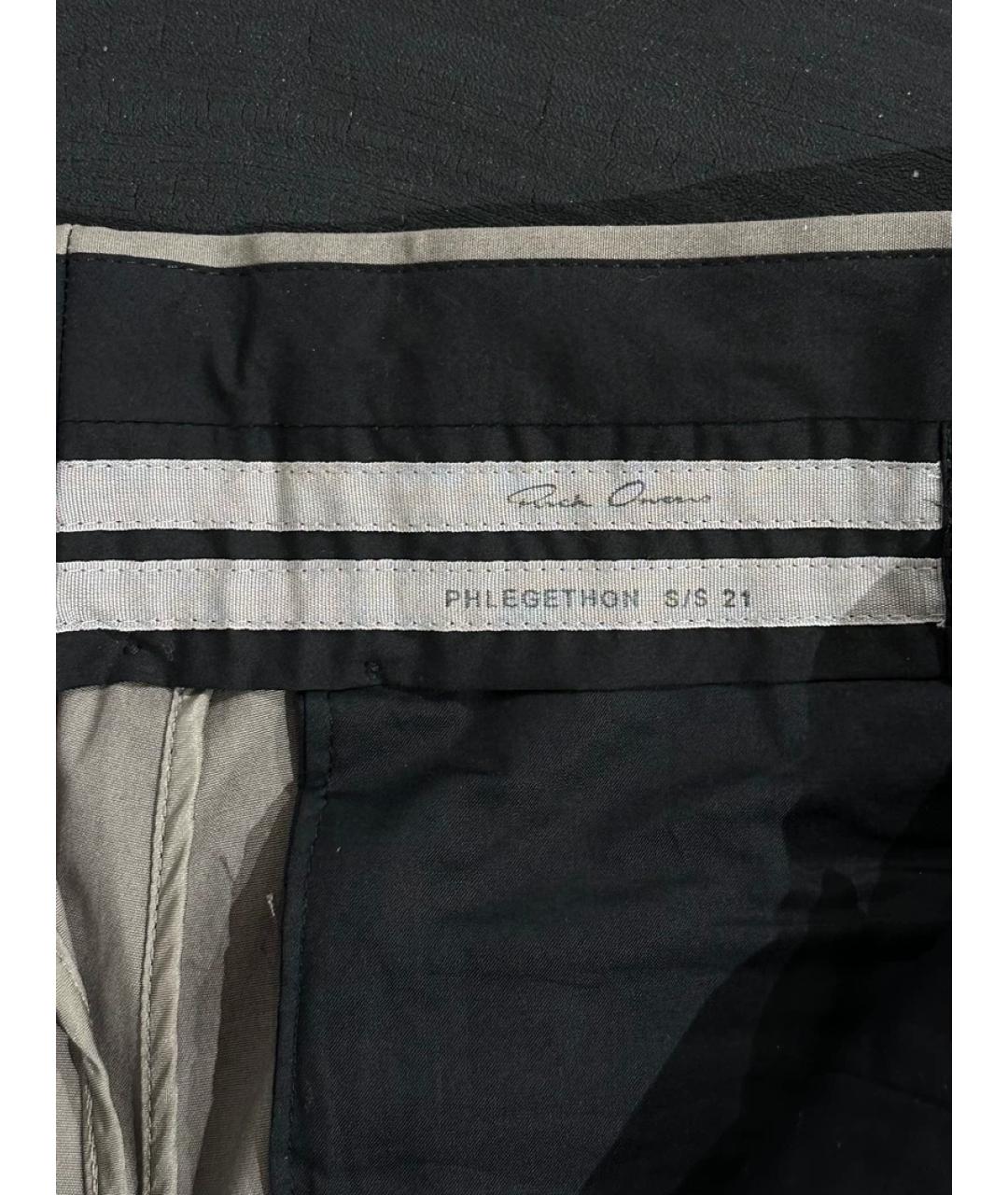 RICK OWENS Бежевые классические брюки, фото 4