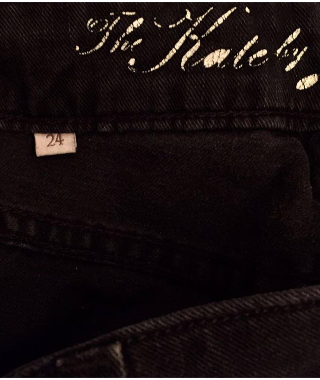 JUICY COUTURE Черные хлопко-эластановые прямые джинсы, фото 7