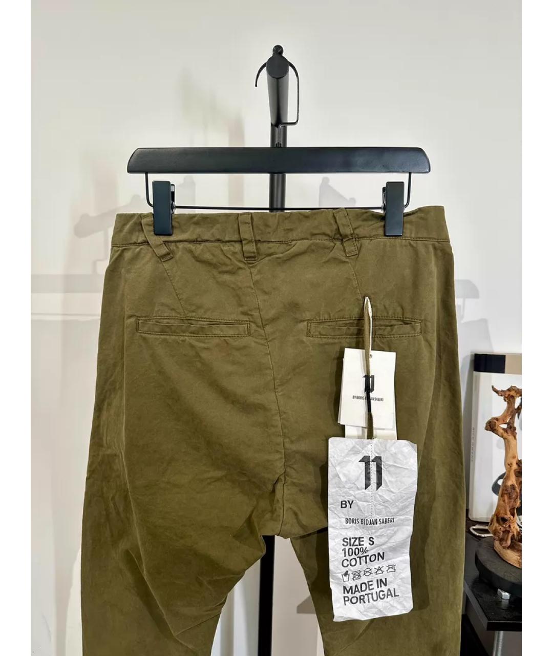 BORIS BIDJAN Хаки классические брюки, фото 3