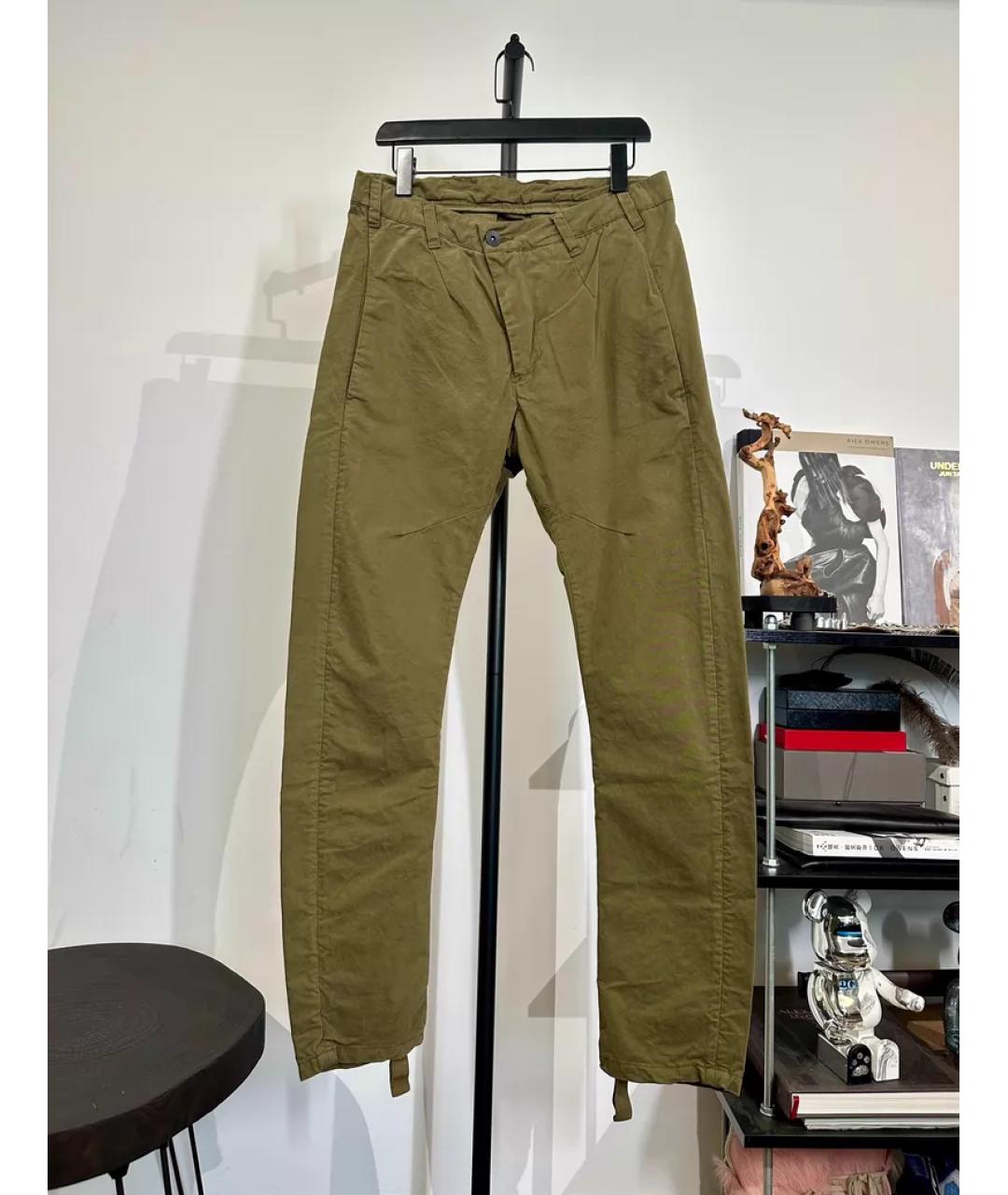 BORIS BIDJAN Хаки классические брюки, фото 9