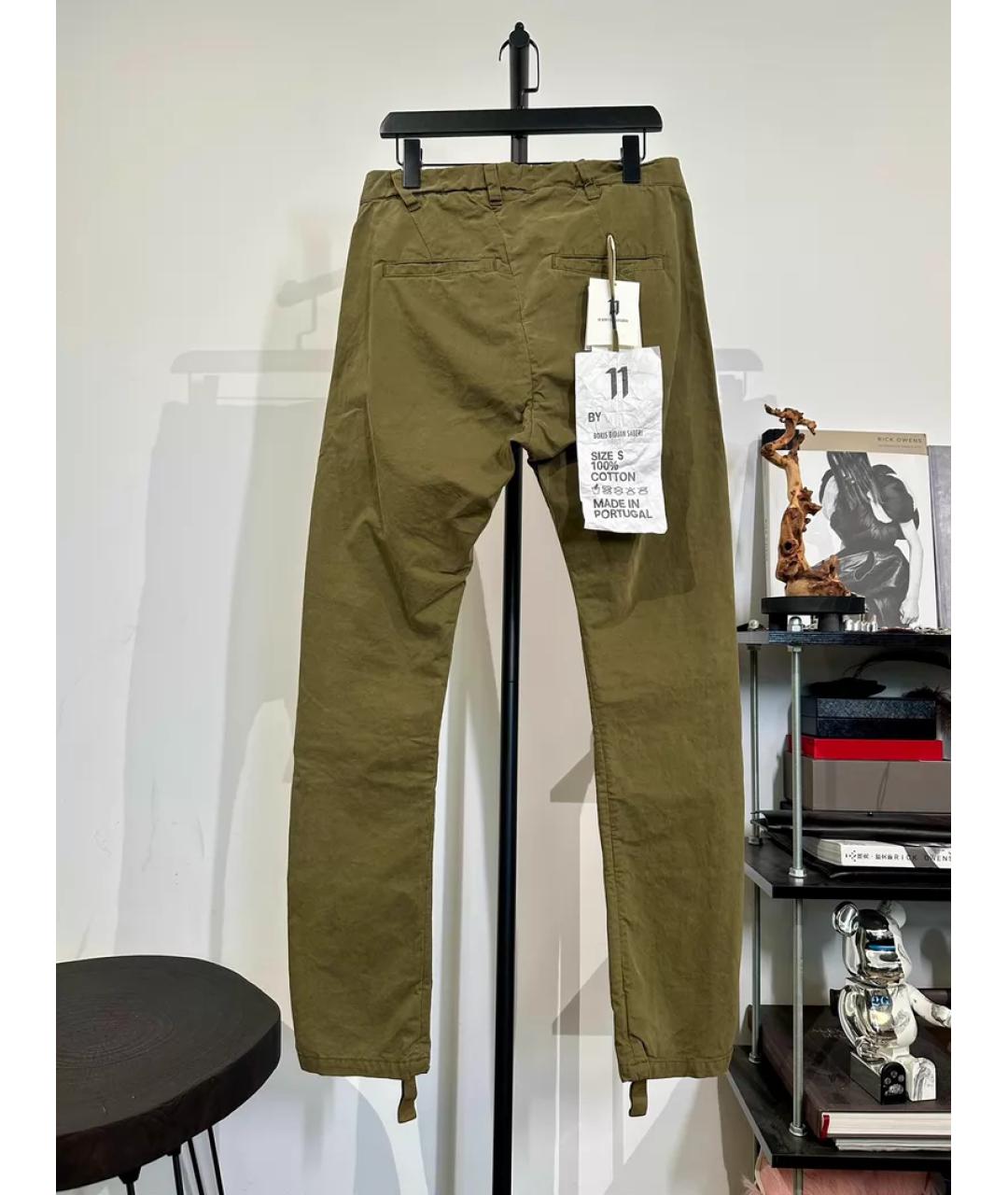 BORIS BIDJAN Хаки классические брюки, фото 8