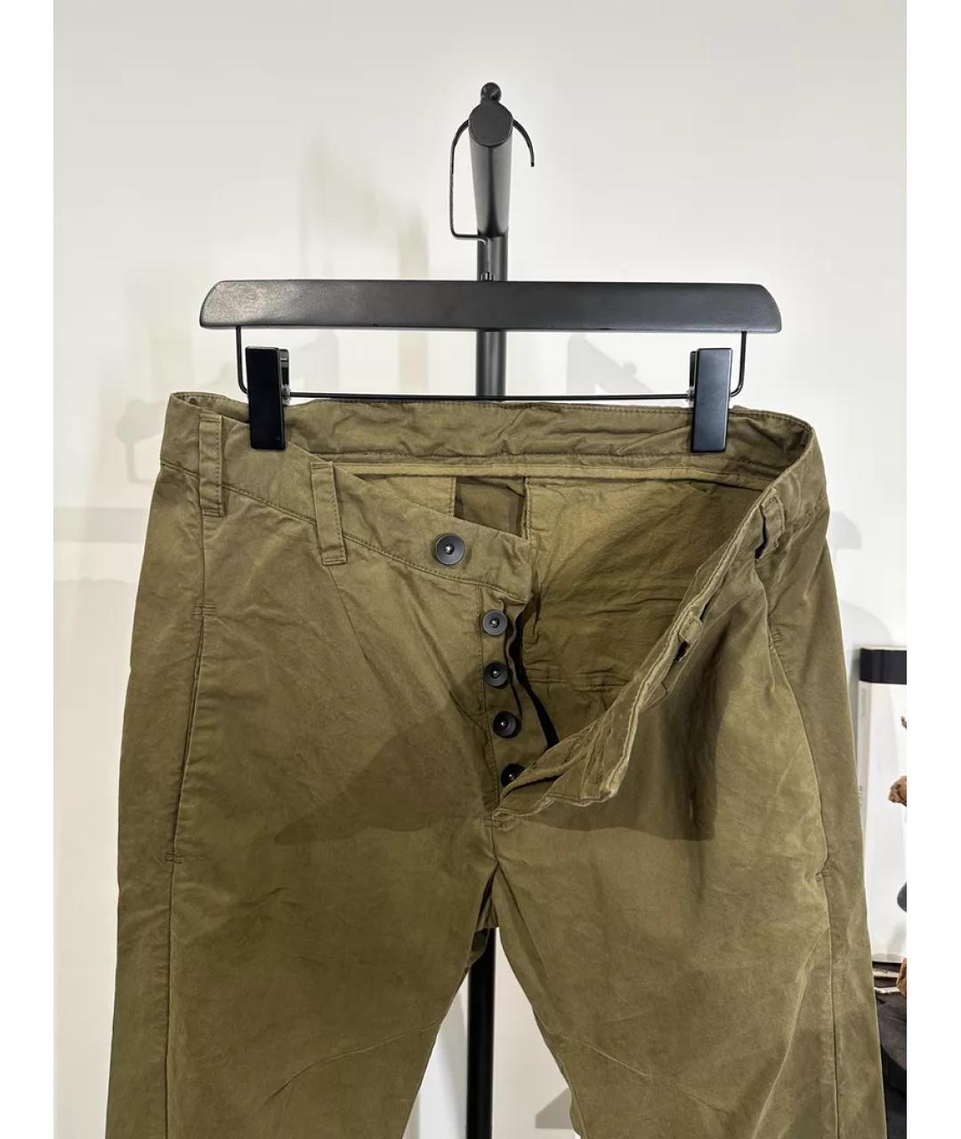BORIS BIDJAN Хаки классические брюки, фото 4