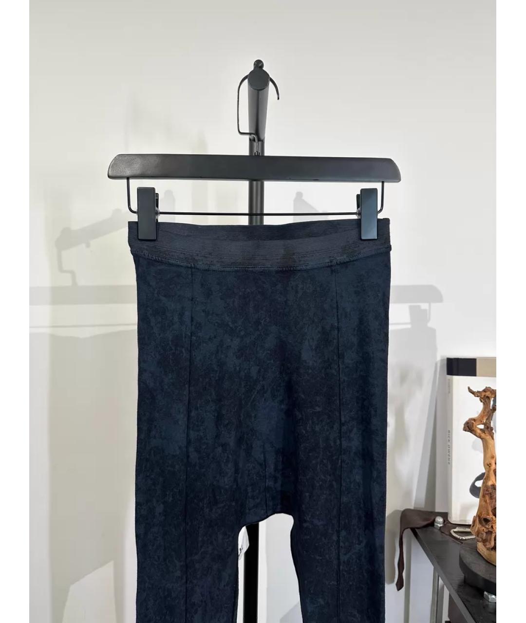 BORIS BIDJAN Темно-синие синтетические спортивные брюки и шорты, фото 2