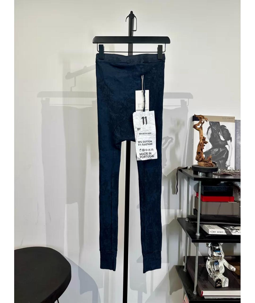 BORIS BIDJAN Темно-синие синтетические спортивные брюки и шорты, фото 8