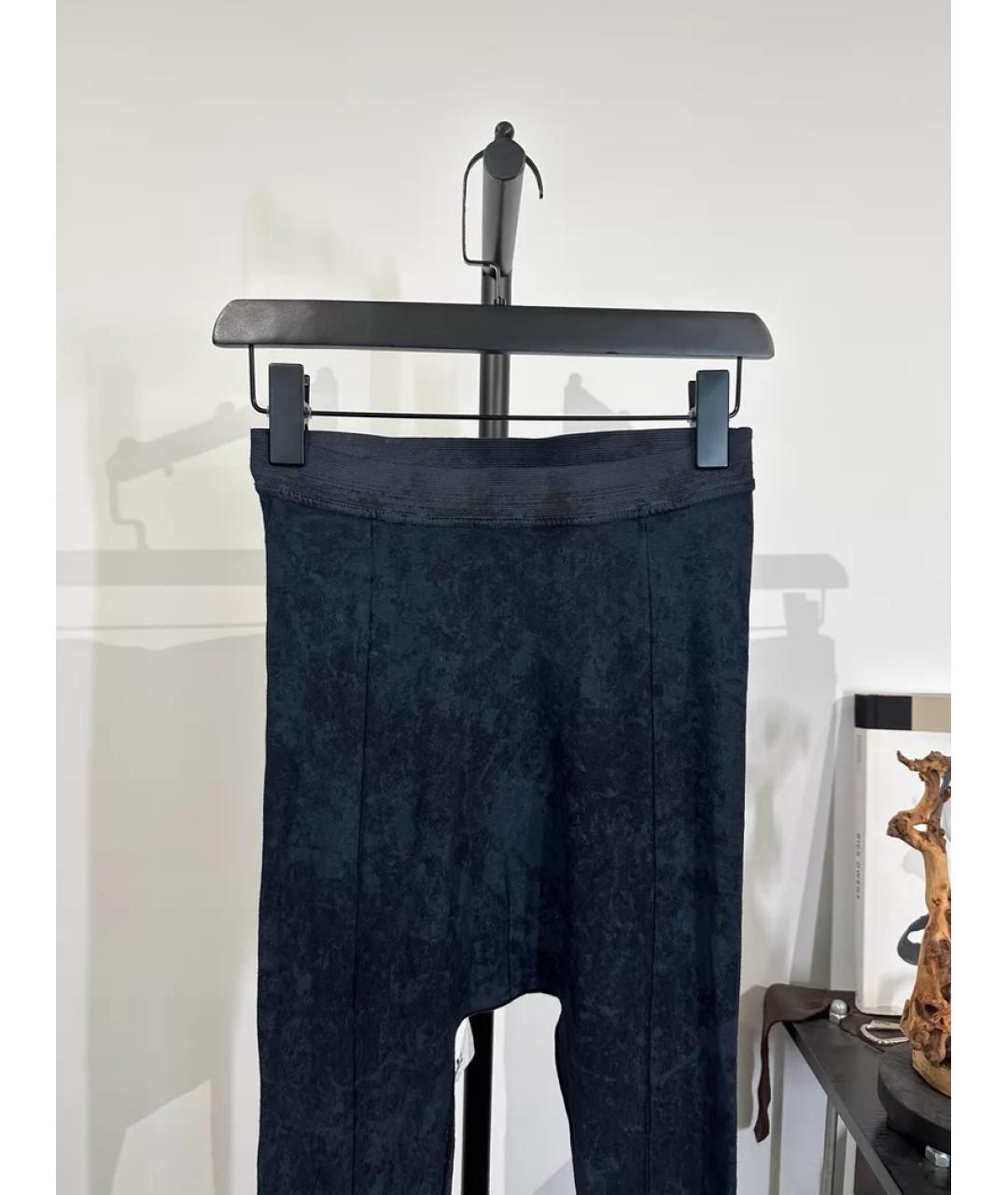 BORIS BIDJAN Темно-синие синтетические спортивные брюки и шорты, фото 3