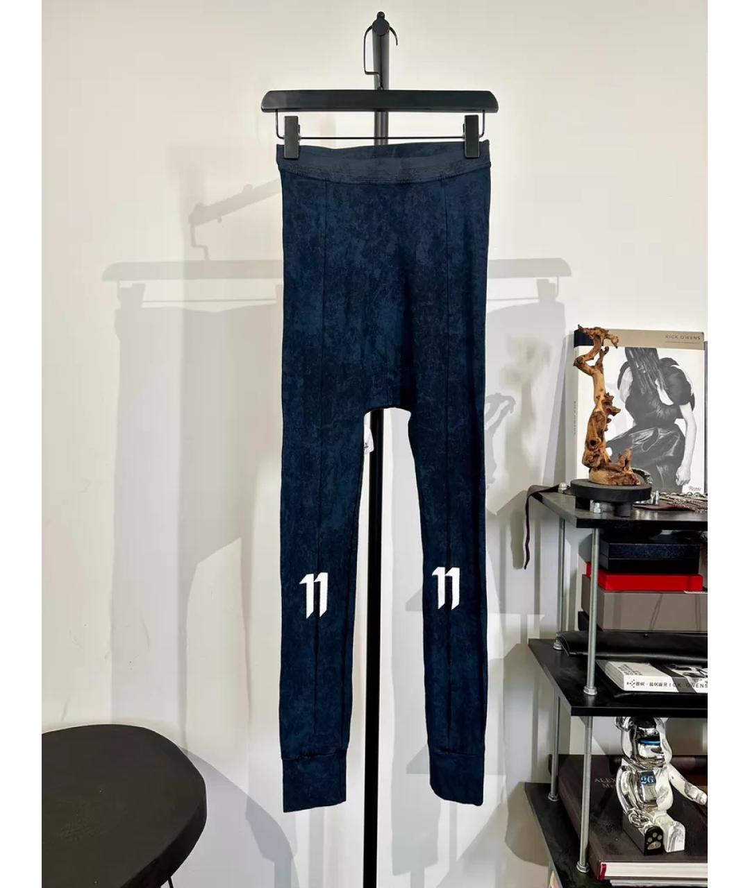 BORIS BIDJAN Темно-синие синтетические спортивные брюки и шорты, фото 9