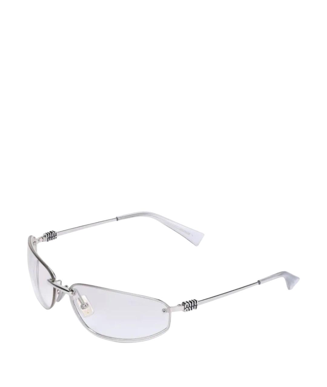 MIU MIU Серебряные солнцезащитные очки, фото 1