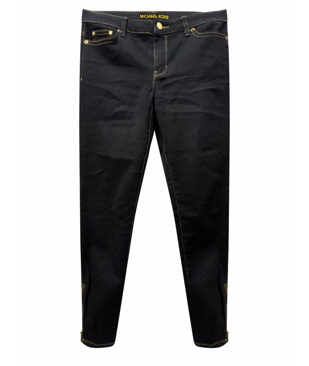 MICHAEL KORS Черные хлопко-эластановые джинсы слим, фото 1