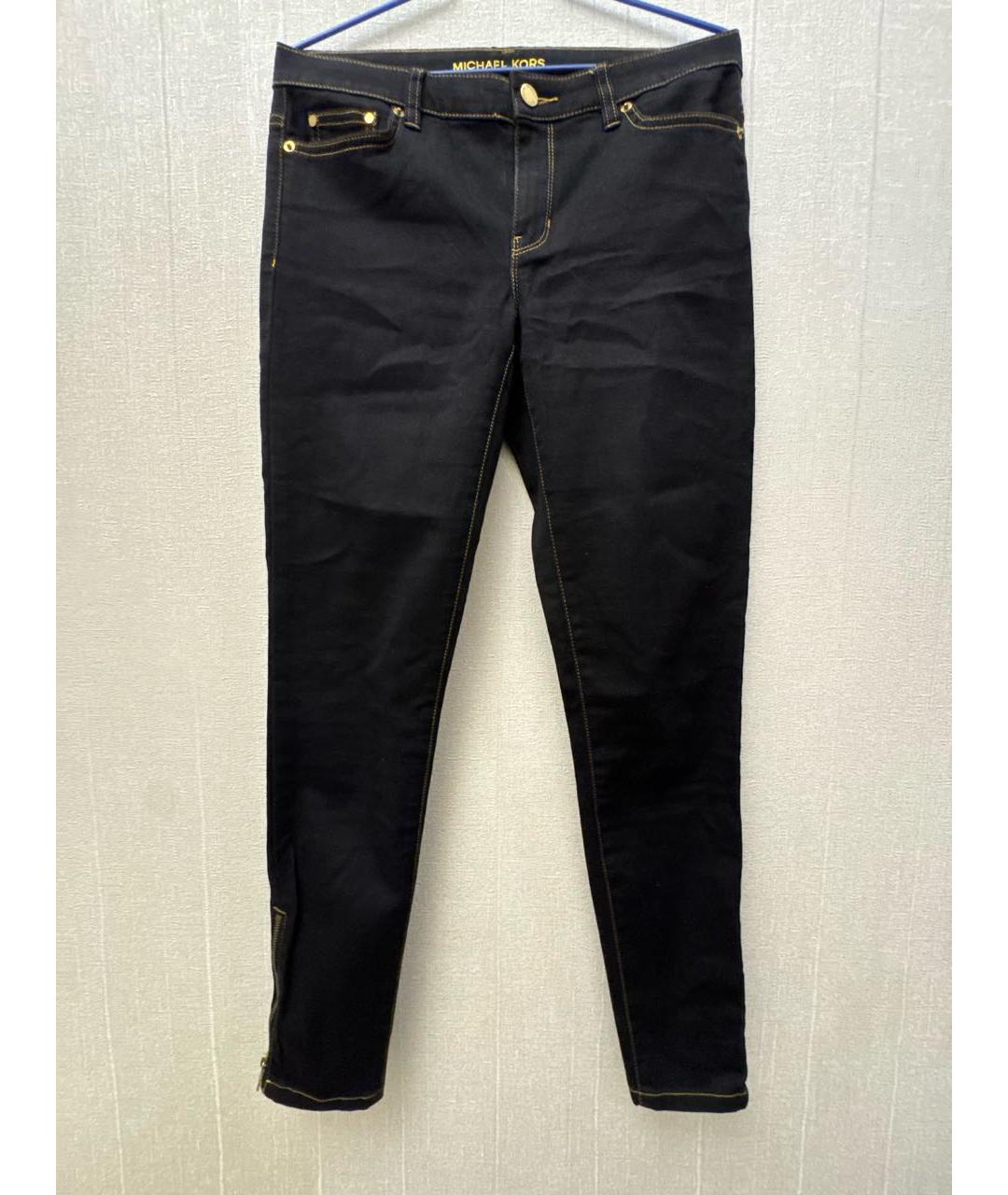 MICHAEL KORS Черные хлопко-эластановые джинсы слим, фото 6