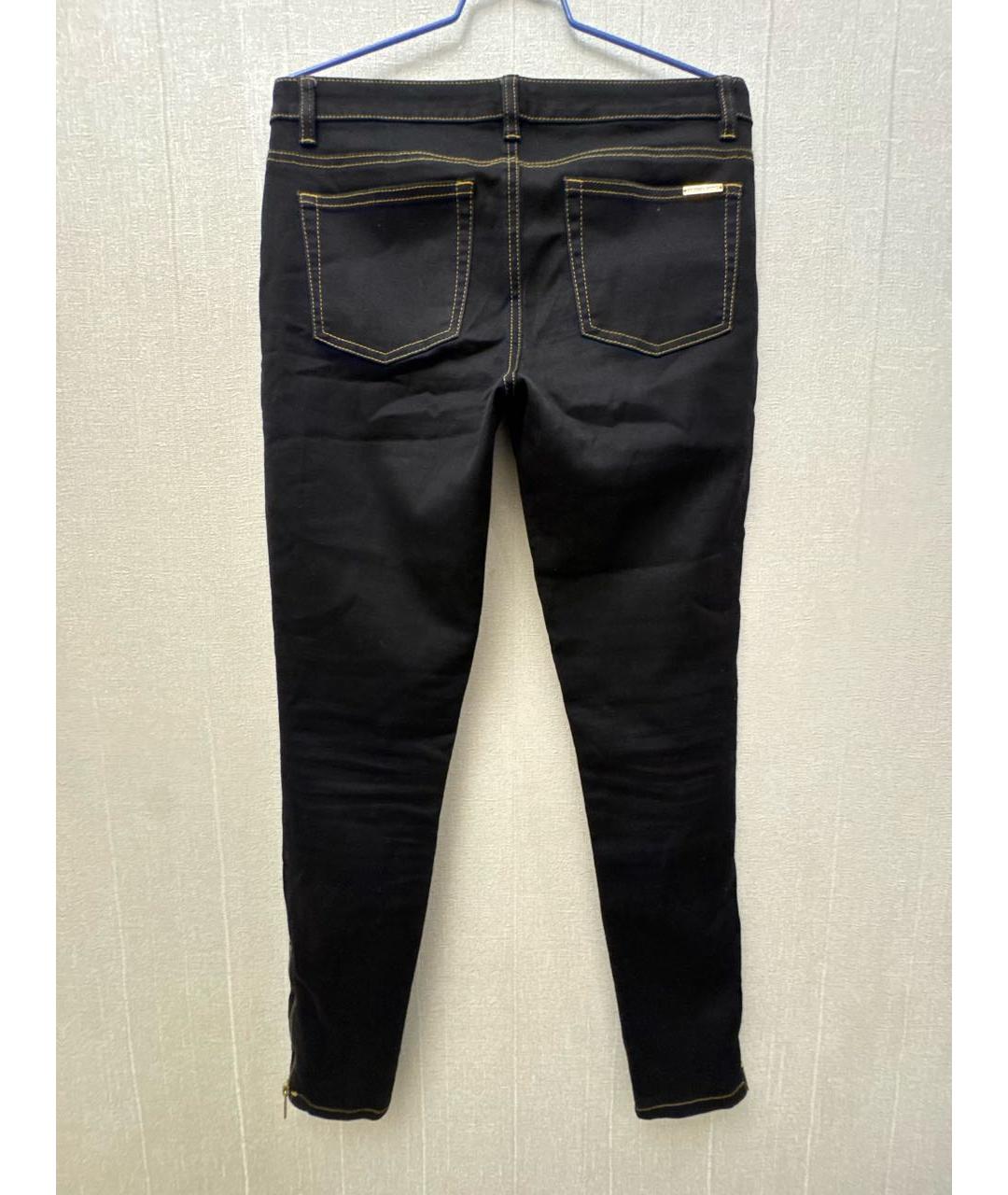MICHAEL KORS Черные хлопко-эластановые джинсы слим, фото 2