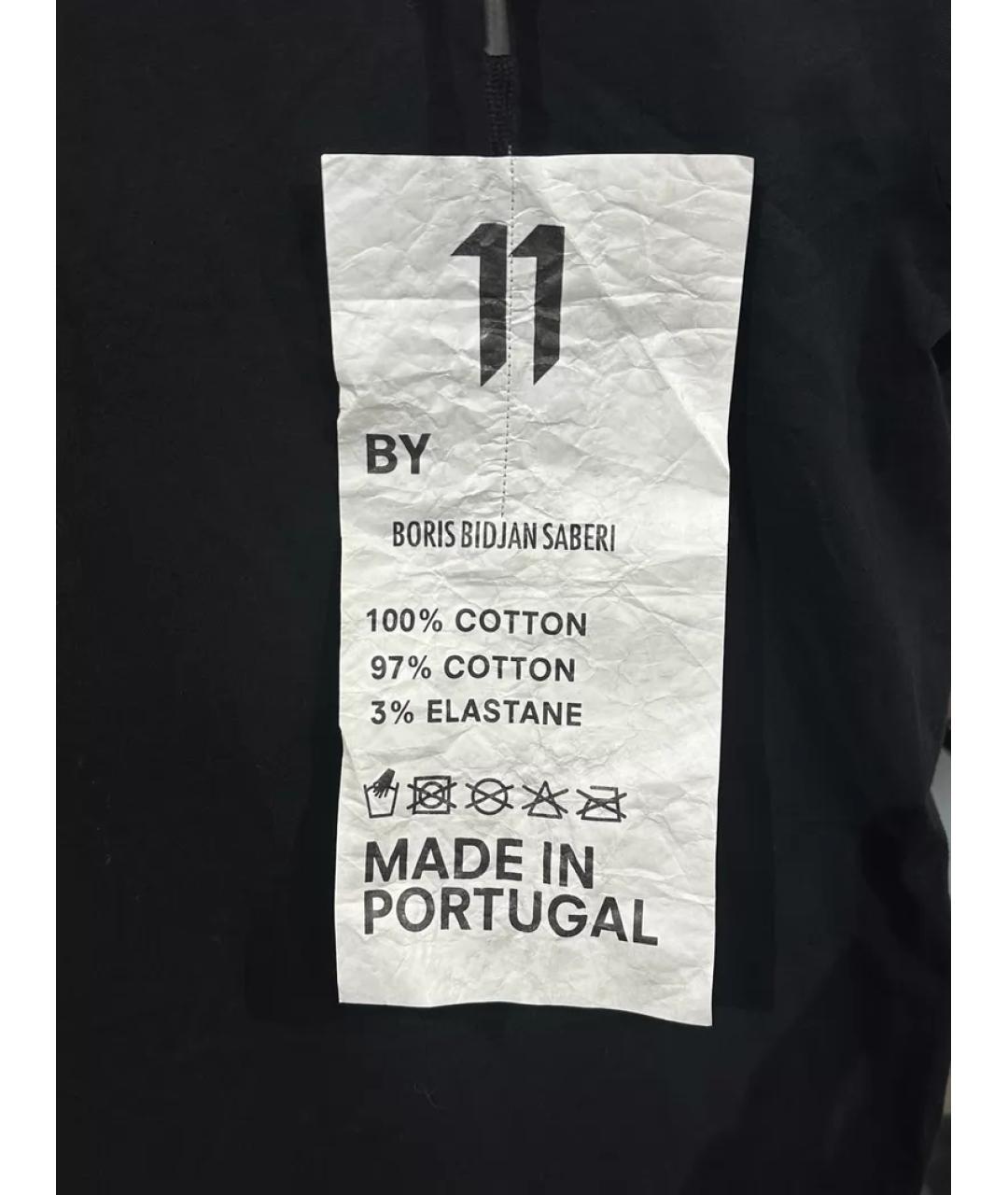 BORIS BIDJAN Черная хлопковая футболка, фото 6