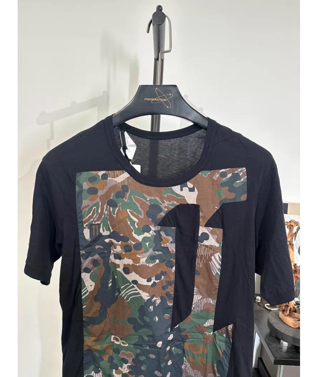 BORIS BIDJAN Черная хлопковая футболка, фото 2