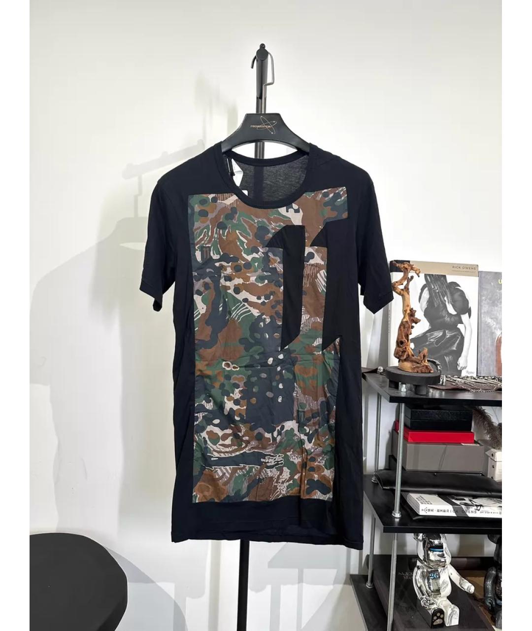 BORIS BIDJAN Черная хлопковая футболка, фото 8