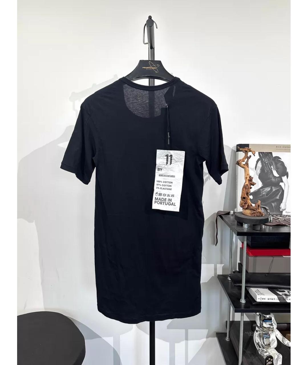 BORIS BIDJAN Черная хлопковая футболка, фото 9