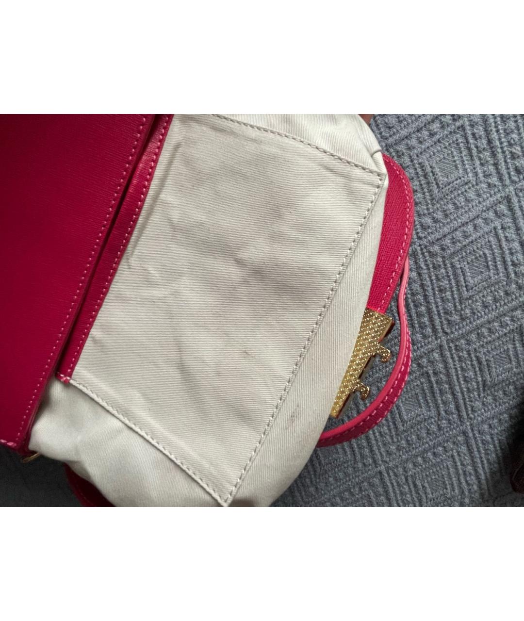 TESTONI Фуксия кожаная сумка через плечо, фото 6