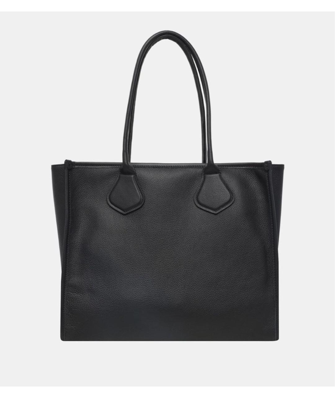 LANCEL Черная кожаная сумка тоут, фото 5