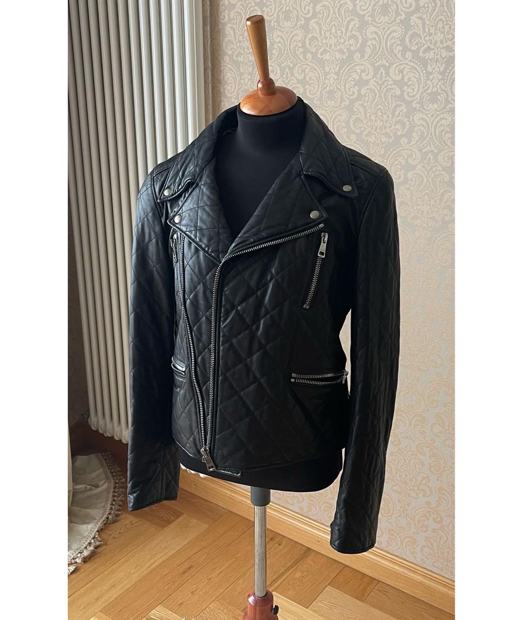 GUCCI Черная кожаная куртка, фото 7