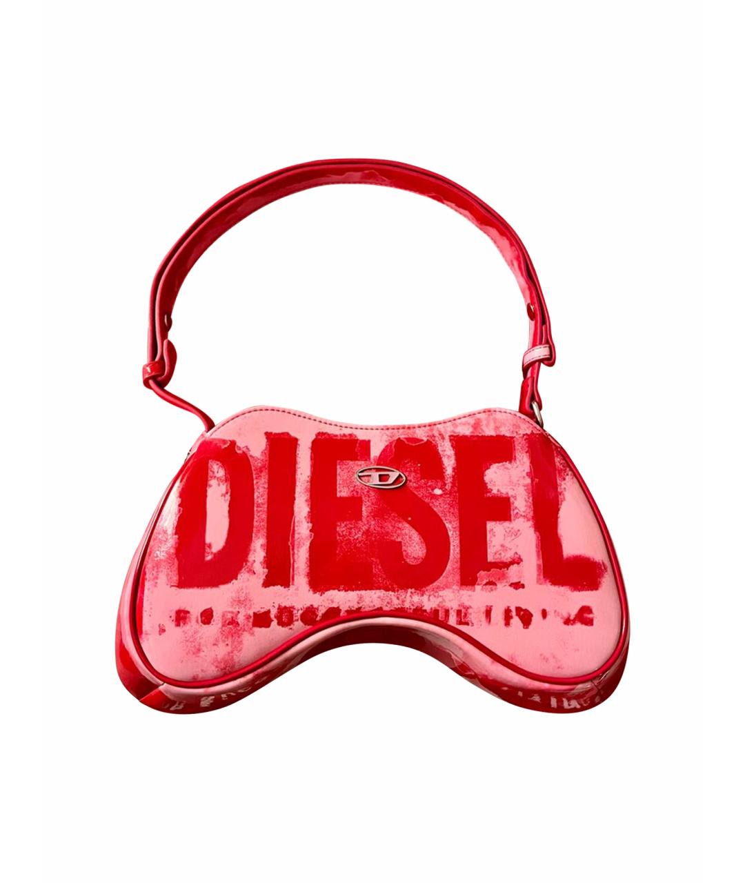 DIESEL Розовая сумка с короткими ручками из искусственной кожи, фото 1