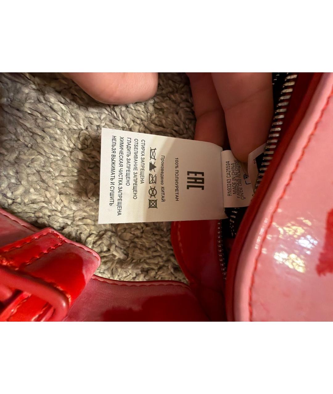 DIESEL Розовая сумка с короткими ручками из искусственной кожи, фото 6