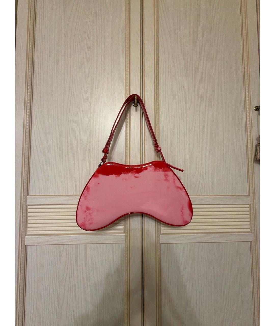 DIESEL Розовая сумка с короткими ручками из искусственной кожи, фото 3