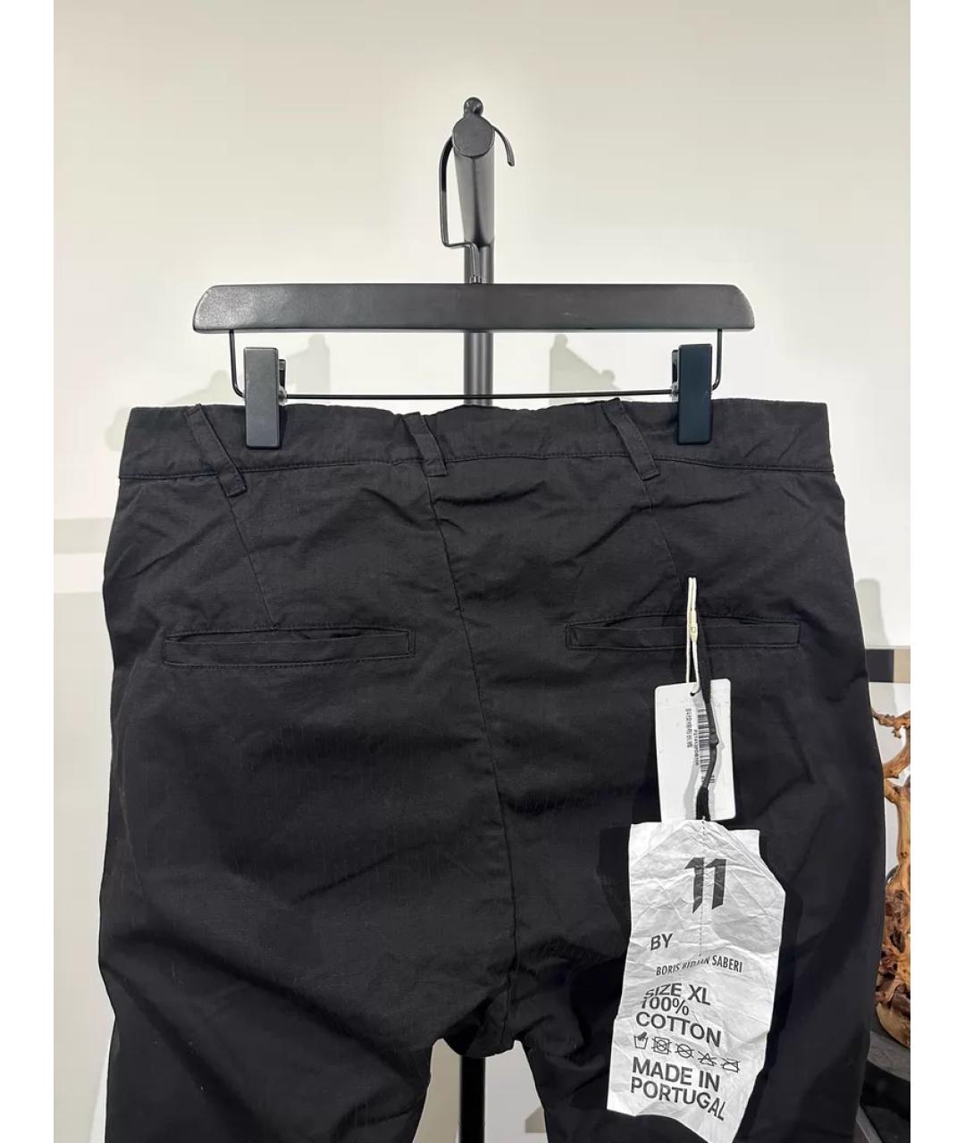 BORIS BIDJAN Черные хлопковые классические брюки, фото 3