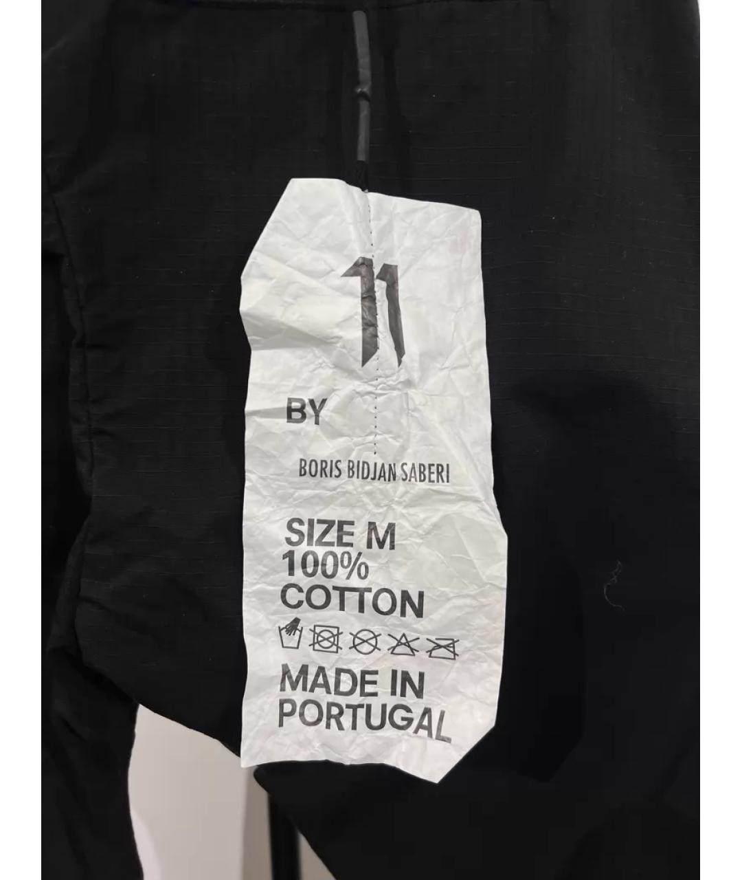 BORIS BIDJAN Черные хлопковые классические брюки, фото 6